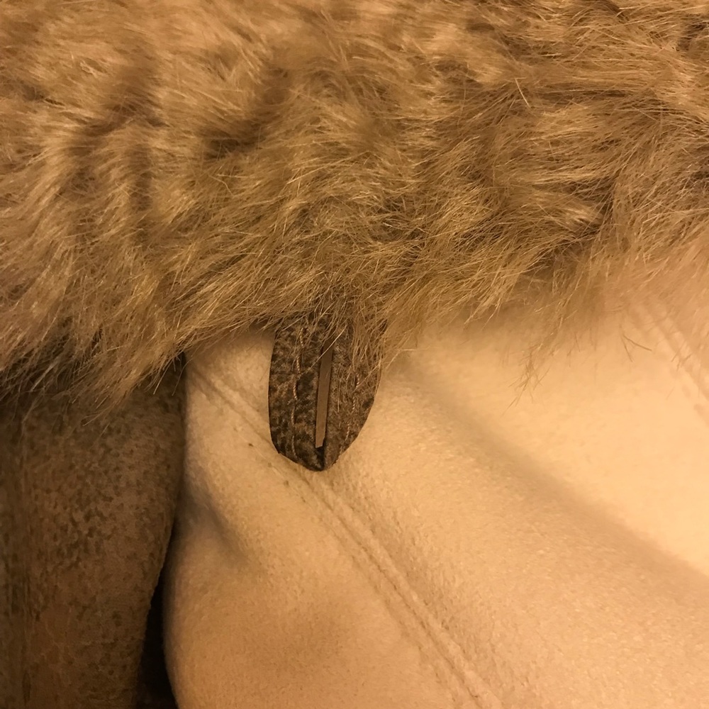 Laundry by Shelli Segal Faux Suede Coat ivory,NWOT - Picture 8 of 8